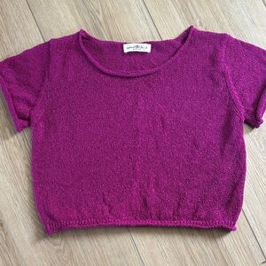 Natural Life Fuchsia Knit Top